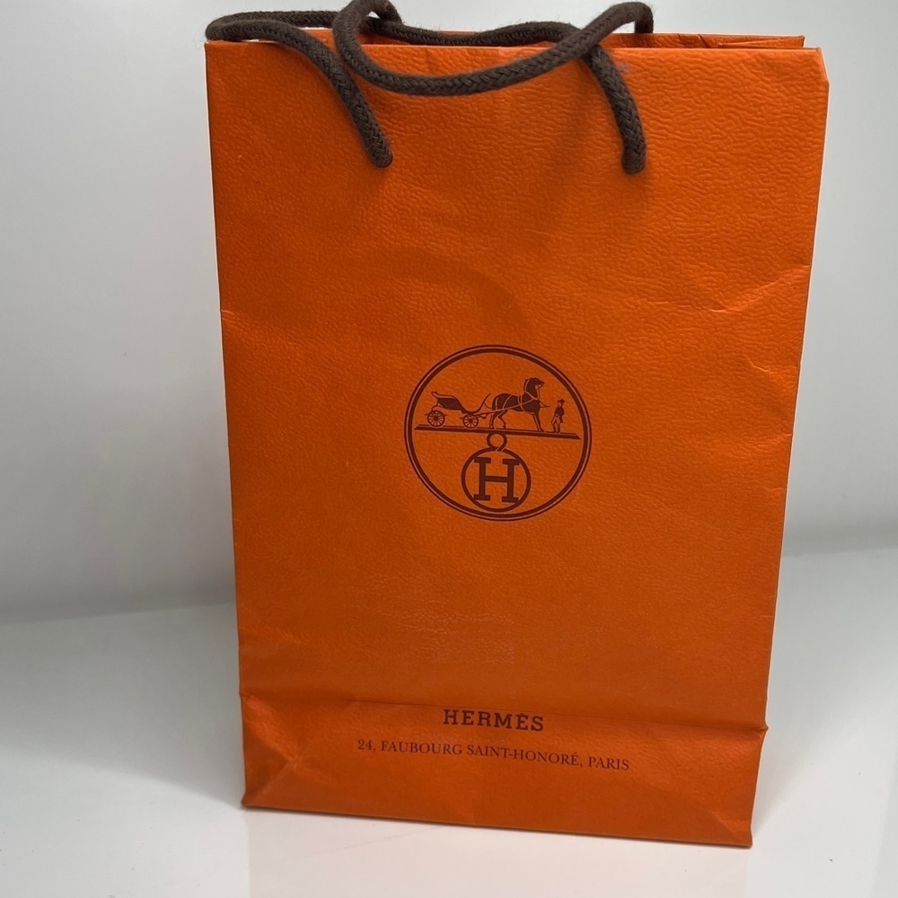 Hermes Small Vertical Paper Shopping Bag 8.5”x 5.75 ”x 2.5”